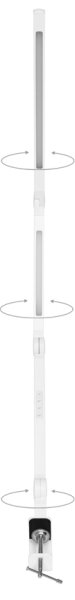 Ecolite LU19WT-BI- LED Stmívatelná stolní lampa SPACE LED/8W + LED/11W/230V bílá