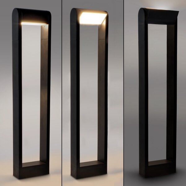 Brilagi - LED Venkovní lampa CROTONE LED/7W/230V černá IP54 80 cm