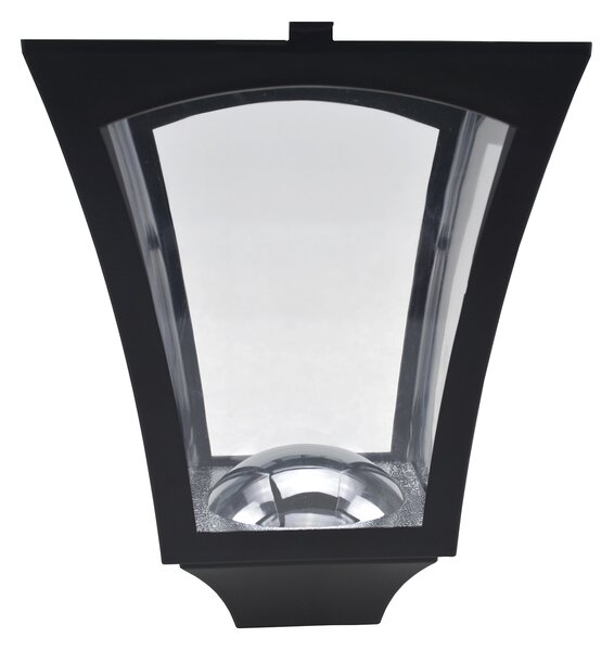 OUTSUNNY Solární zahradní lucerna LANTERN 18 x 18 x 160 cm černá