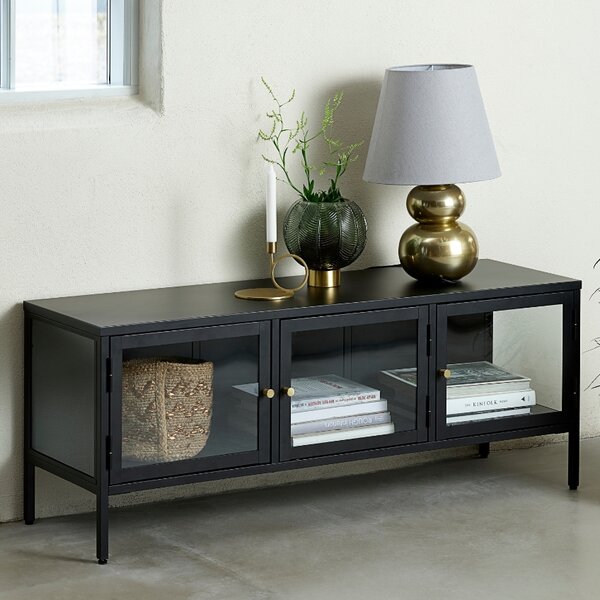 Unique Furniture Kovový TV stolek Carmel 132 x 40 cm