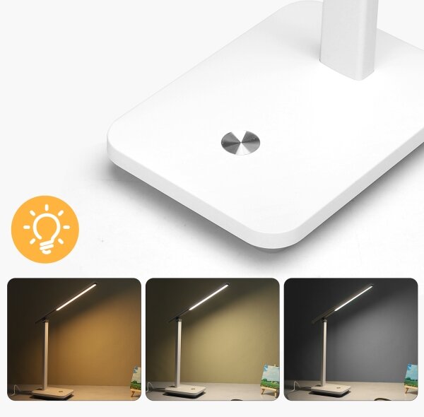 Aigostar - LED Stmívatelná stolní lampa LED/5W/5V 3000-6500K bílá/černá