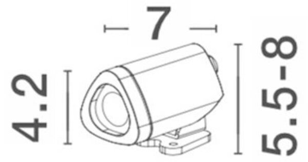 NOVA LUCE venkovní reflektor MINI černý hliník a sklo LED 3W 3000K 220-240V 24st. IP65 9010004