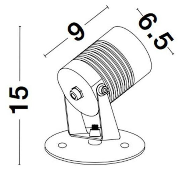 NOVA LUCE venkovní nástěnné svítidlo FEND černý hliník a sklo LED 10W 3000K 100-240V 24st. IP65 9271491