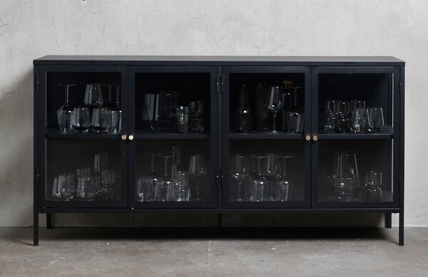 Unique Furniture Kovová vitrína Carmel 85 x 170 cm