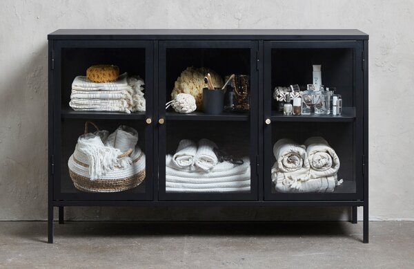 Unique Furniture Kovová vitrína Carmel 85 x 132 cm
