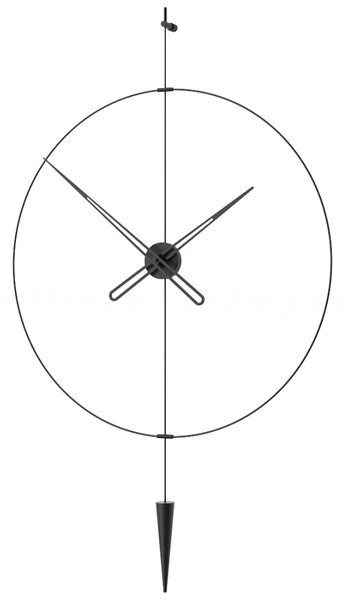 Mclocks Designové nástěnné hodiny PP802 Pendulum Plus black-black 80cm