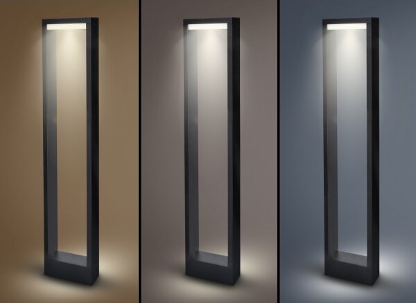 Brilagi - LED Venkovní lampa RAGUSA LED/7W/230V 3000/4000/6000K černá IP54 80 cm