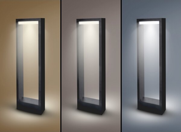 Brilagi - LED Venkovní lampa RAGUSA LED/7W/230V 3000/4000/6000K černá IP54 50 cm