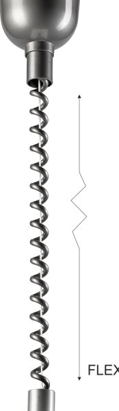 Stahovací lustr CHIARA 1xE27/60W/230V stříbrná/buk