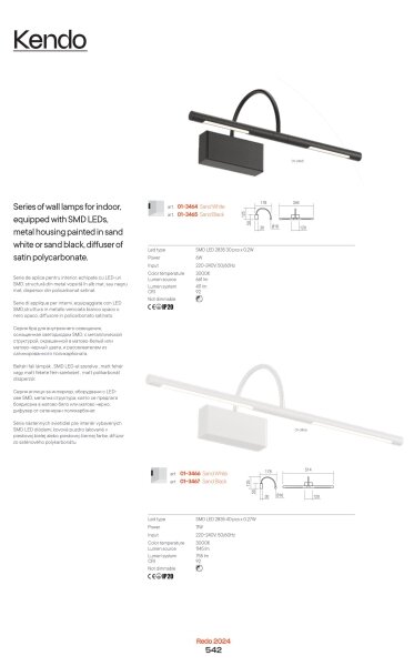 Redo 01-3465 - LED Obrazové svítidlo KENDO LED/6W/230V 34,4 cm CRI 92 černá
