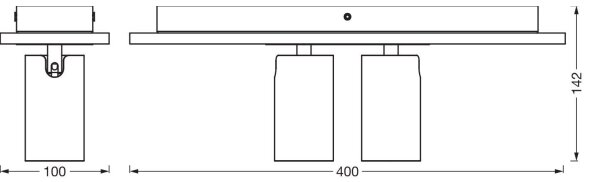 Ledvance - LED Bodové svítidlo DECOR MERCURY 2xGU10/3,4W/230V