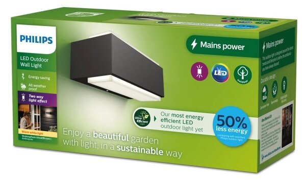 Philips - LED Venkovní nástěnné svítidlo STRATOSPHERE LED/3,8W/230V 2700K IP44