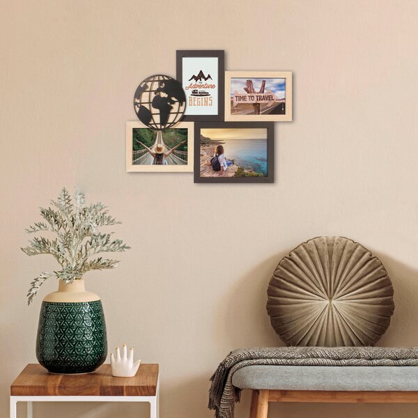 RÁM NA OBRAZOVÉ KOLÁŽE, 4 foto 13 cm x 18 cm - Fotorámečky na více fotek, Online Only