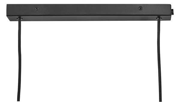 Nordlux Černé kovové závěsné LED světlo Clyde 115 cm