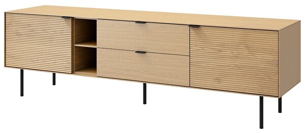 -25 % Dny MOMENTI– Dubový TV stolek Somcasa Tulsa II. 180 x 40 cm