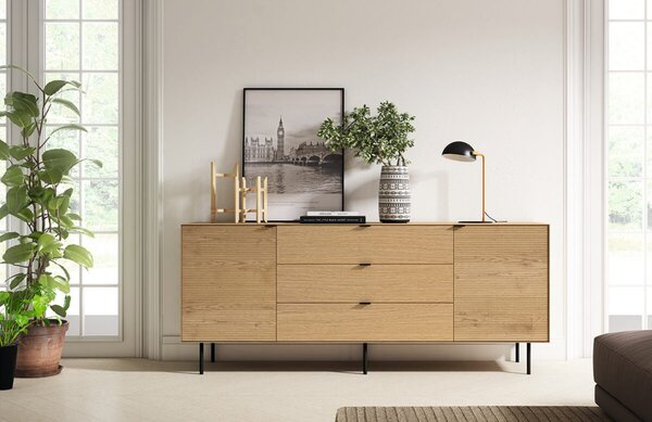 -25 % Dny MOMENTI– Dubová komoda Somcasa Tulsa II. 200 x 45 cm