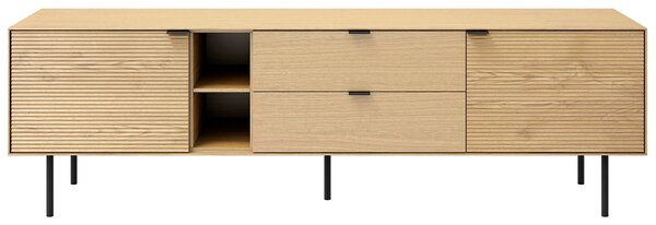 -25 % Dny MOMENTI– Dubový TV stolek Somcasa Tulsa II. 180 x 40 cm