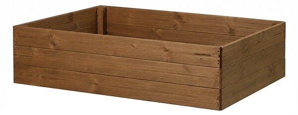 ATMOWOOD Vyvýšený záhon Thermowood 140 × 80 × 35 cm hnědý