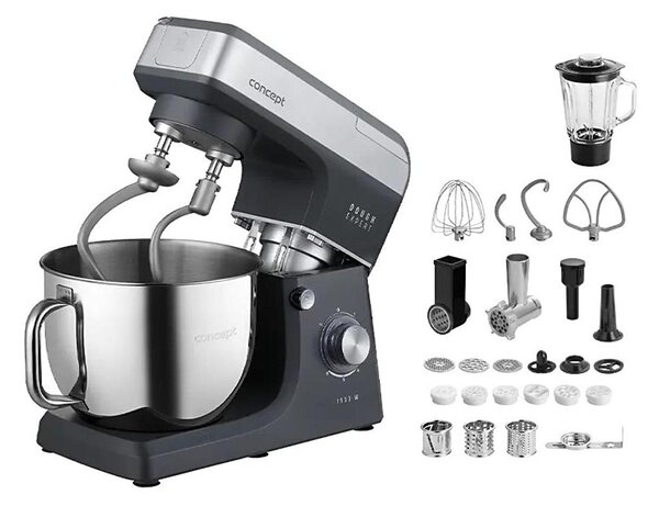 Concept RM6000 - Kuchyňský robot DOUGH EXPERT 1900W/230V antracit/nerez
