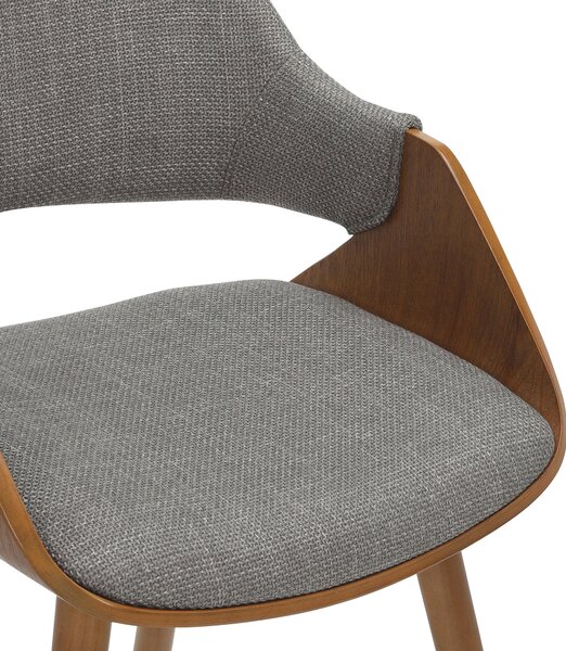 ŽIDLE S PODRUČKAMI, vzhled lnu, šedá, barvy vlašských ořechů home24 - Jídelní židle, Online Only