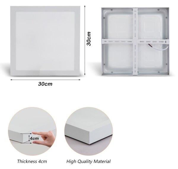 Brilagi - LED Koupelnové svítidlo FRAME LED/24W/230V 3000/4000/6000K IP44 bílá