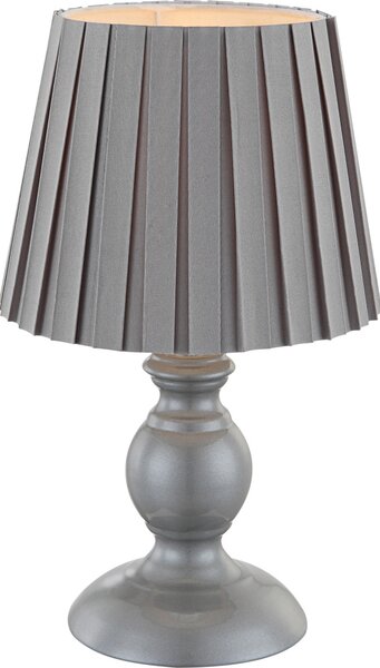 GLOBO Stolní moderní lampa METALIC, šedá 21691