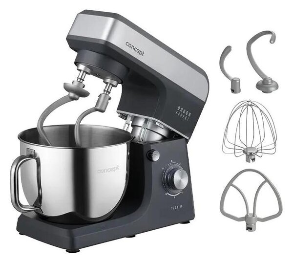Concept RM6010 - Kuchyňský robot DOUGH EXPERT 1900W/230V antracit/nerez
