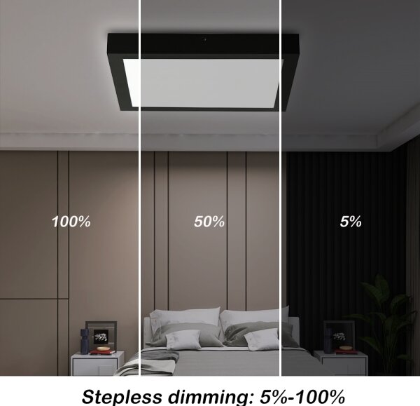 Brilagi-LED Stmívatelné koupelnové svítidlo FRAME SMART LED/24W/230V IP44 čer+DO