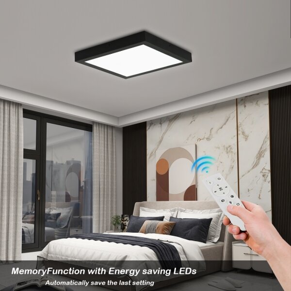 Brilagi-LED Stmívatelné koupelnové svítidlo FRAME SMART LED/24W/230V IP44 čer+DO