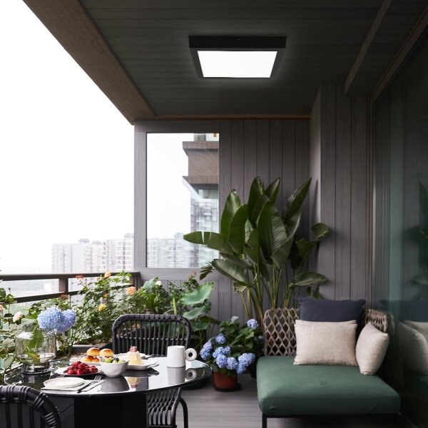 Brilagi - LED Koupelnové svítidlo FRAME LED/24W/230V 3000/4000/6000K IP44 černá