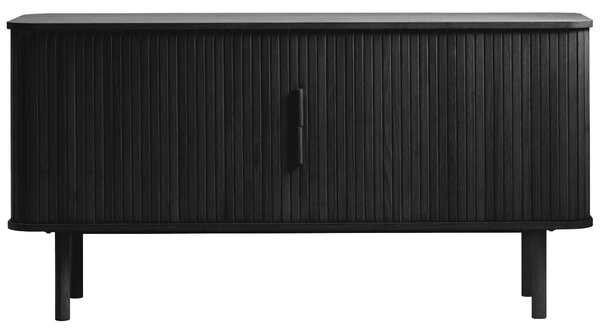 Unique Furniture Černá dubová komoda Cavo 160 x 45 cm