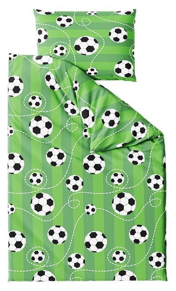 Polybavlněné povlečení FOOTBALL TIME POLY zelené Rozměr povlečení: 70 x 90 cm | 140 x 200 cm