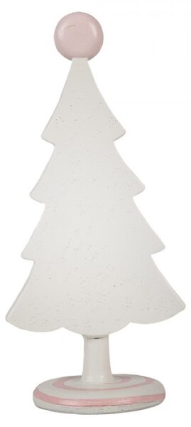 Růžová vánoční dekorace vánoční stromeček s cukrátky Snoepwinkel – 25 cm