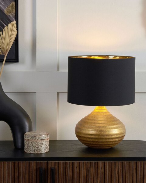 Stolní lampa KUBAN Keramika Zlatá