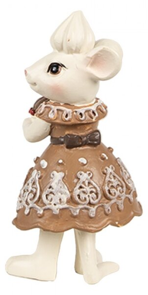 Vánoční figurky myšky z cukrárny – 5x5x11 / 5x5x10 cm