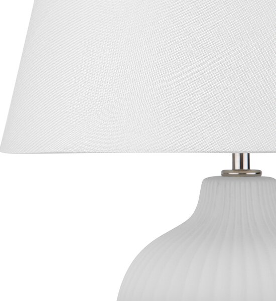 Stolní lampa FERGUS Keramika Bílá