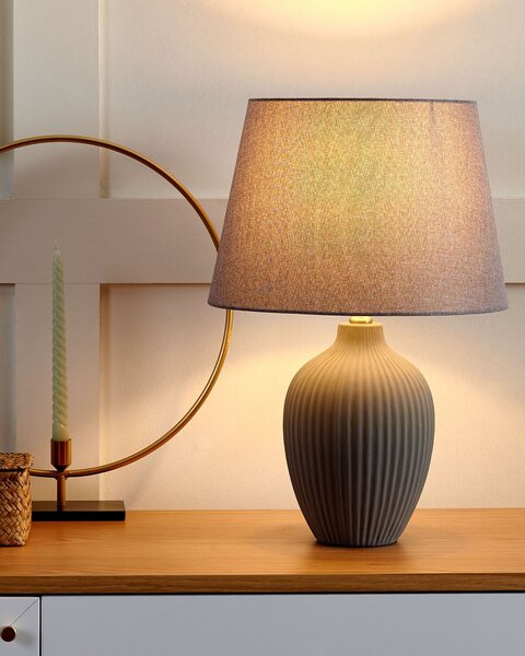 Stolní lampa FERGUS Keramika Šedá