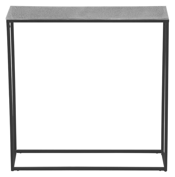 KONZOLOVÝ STOLEK, šedá, černá, kov, 80/27/80 cm - Online Only konferenční stolky, Online Only
