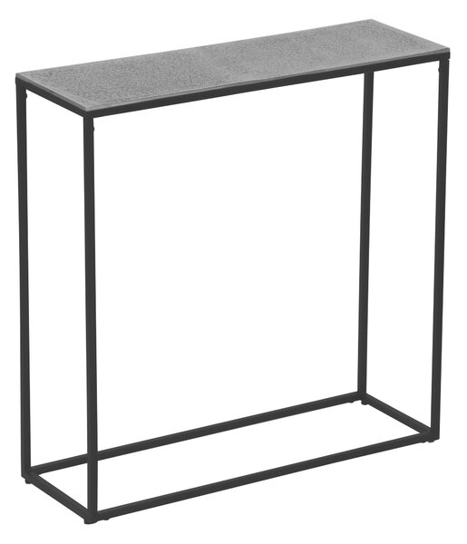 KONZOLOVÝ STOLEK, šedá, černá, kov, 80/27/80 cm - Online Only konferenční stolky, Online Only