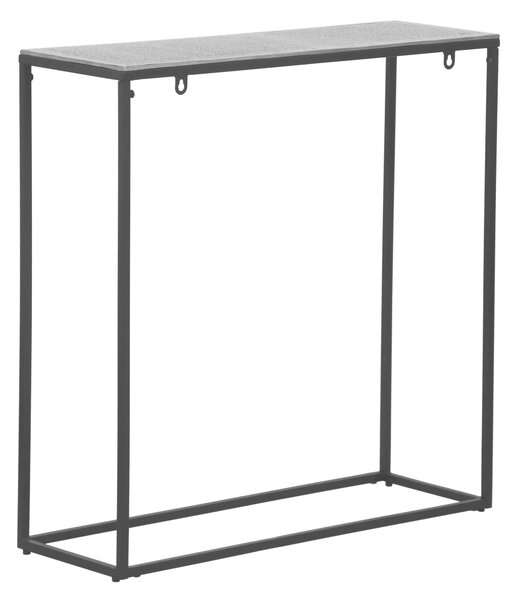 KONZOLOVÝ STOLEK, šedá, černá, kov, 80/27/80 cm - Online Only konferenční stolky, Online Only