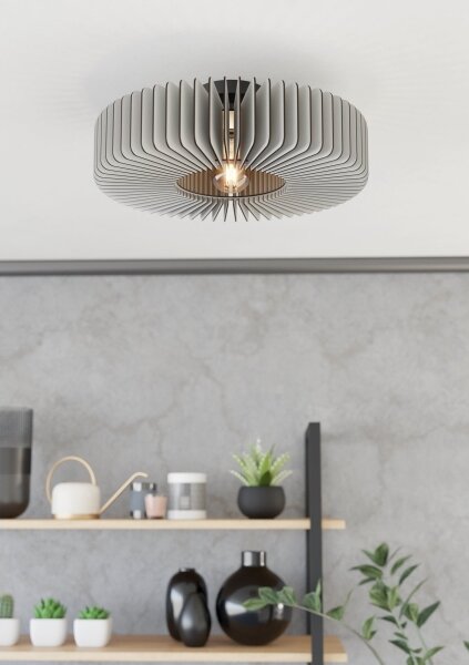 Eglo 900832 - Stropní svítidlo PALOMBAIA 1xE27/40W/230V šedá