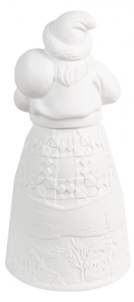 Porcelánová vánoční dekorace s LED světýlky Santa Claus I – 9x19 cm