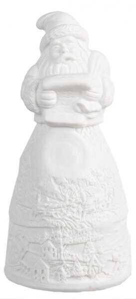 Porcelánová vánoční dekorace s LED světýlky Santa Claus II – 5x11 cm