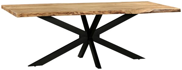 JÍDELNÍ STŮL, akácie, černá, barvy akácie, 220/100/76 cm P & B - Online Only jídelní stoly, Online Only