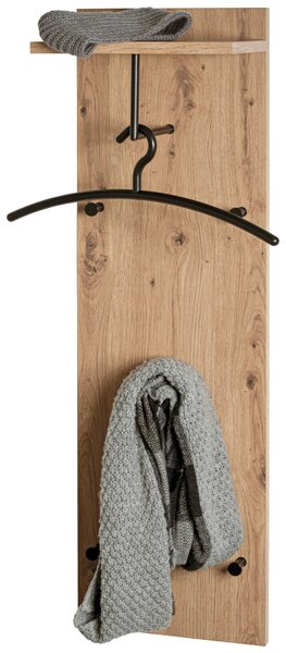 ŠATNÍ PANEL, černá, barvy dubu, 30/100/20 cm - Šatní panely, Online Only