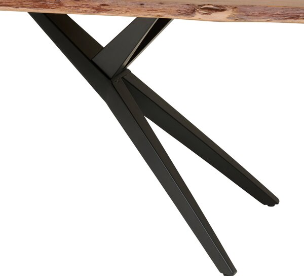 JÍDELNÍ STŮL, akácie, černá, barvy vlašských ořechů, 220/100/76 cm P & B - Online Only jídelní stoly, Online Only