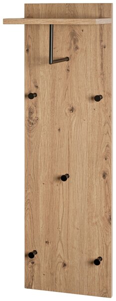 ŠATNÍ PANEL, černá, barvy dubu, 30/100/20 cm - Šatní panely, Online Only