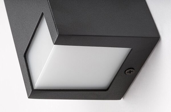 Rabalux 77054 - Venkovní nástěnné svítidlo CERNON 1xGU10/7W/230V IP44 černá