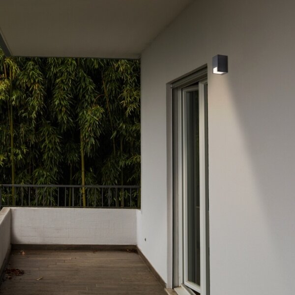 Rabalux 77054 - Venkovní nástěnné svítidlo CERNON 1xGU10/7W/230V IP44 černá