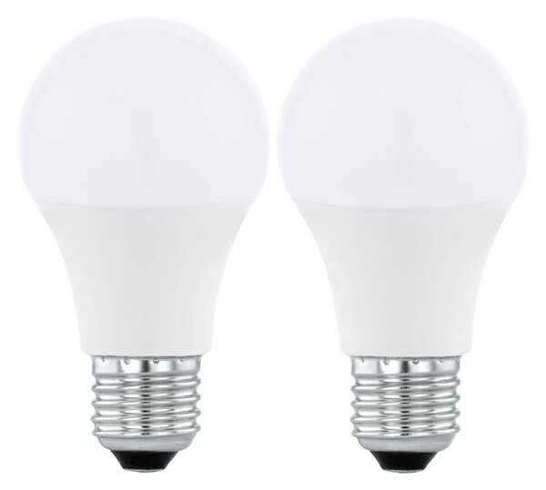 SADA 2xLED RGBW Stmívatelná žárovka A60 E27/9W/230V 2700-6500K + DO - Eglo 11587